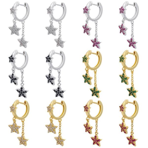 hoop & huggie zhukou 2021 gold/silver color small earrings women star tassel shining fashion jewelry wholesale ve365, Golden;silver
hoop & huggie zhukou 2021 gold/silver color small earrings women star tassel shining fashion jewelry wholesale ve365, Golden;silver
