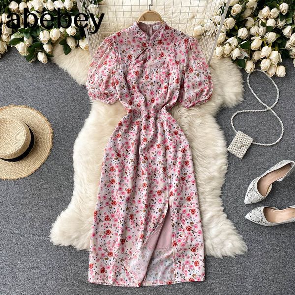 women casual dress stand neck printed floral corduroy female party vestidos 210512, Black;gray
women casual dress stand neck printed floral corduroy female party vestidos 210512, Black;gray