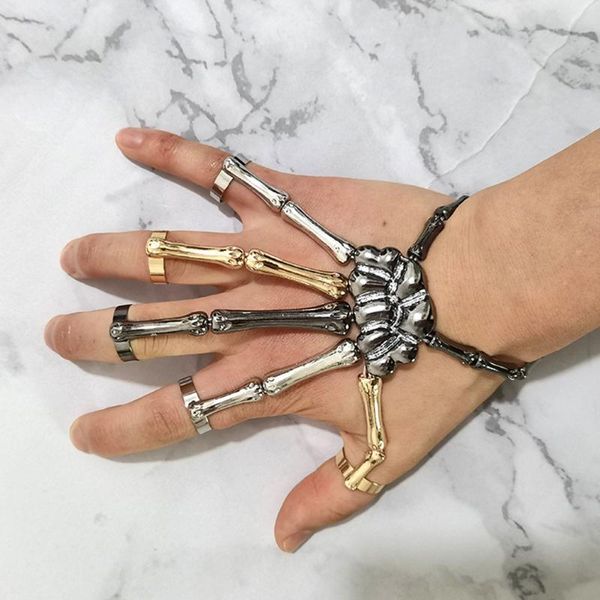 wrist support punk gothic hand skull skeleton bracelet elasticity adjustable party halloween bangles couple women jewelry, Black;red
wrist support punk gothic hand skull skeleton bracelet elasticity adjustable party halloween bangles couple women jewelry, Black;red