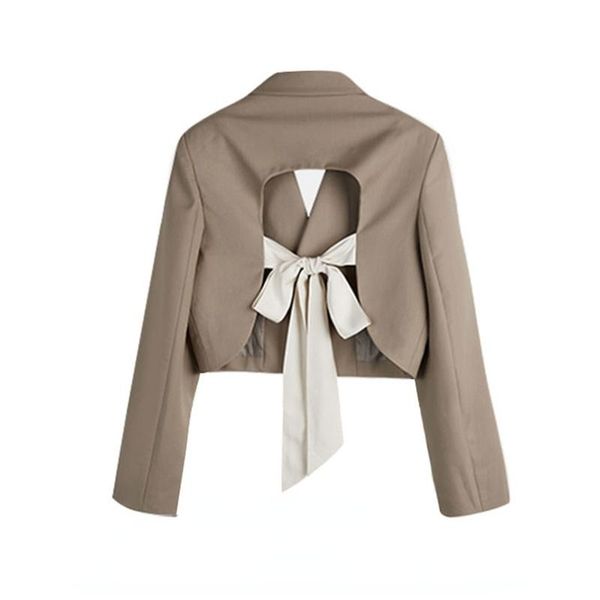 women's suits & blazers fashion design bow women autumn winter 2021 solid hollow out long-sleeved loose short empire office lady coats, White;black
women's suits & blazers fashion design bow women autumn winter 2021 solid hollow out long-sleeved loose short empire office lady coats, White;black