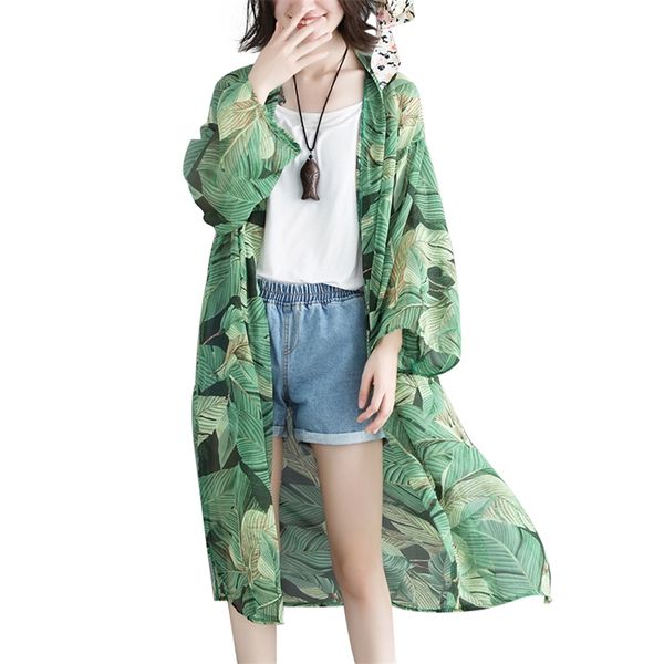 women loose floral print blouse summer casual boho chiffon coat shawl kimono cardigan green shirts plus 3xl 210601, White
women loose floral print blouse summer casual boho chiffon coat shawl kimono cardigan green shirts plus 3xl 210601, White