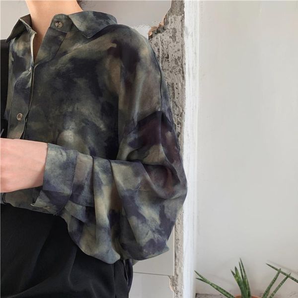 women's blouses & shirts 2021 autumn women ink tie dye print chiffon blouse long sleeve office lady elegance overszie female korean chi, White
women's blouses & shirts 2021 autumn women ink tie dye print chiffon blouse long sleeve office lady elegance overszie female korean chi, White