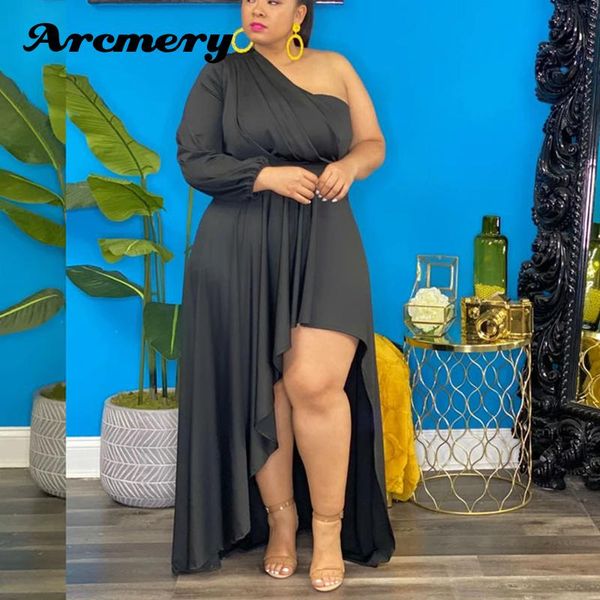 plus size dresses women one shoulder long sleeve asymmetrical hem party dress, Black
plus size dresses women one shoulder long sleeve asymmetrical hem party dress, Black