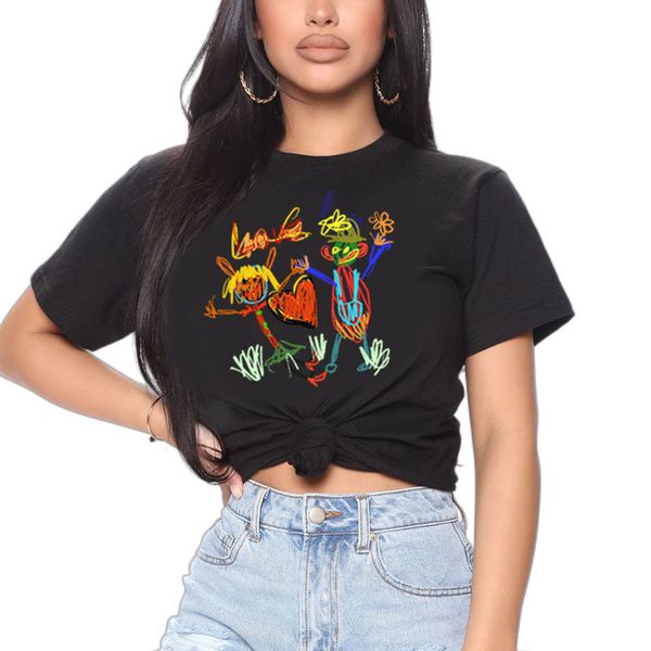 t shirt 2021 women's fashion brand short sleeve men's and letter cartoon printed, White
t shirt 2021 women's fashion brand short sleeve men's and letter cartoon printed, White