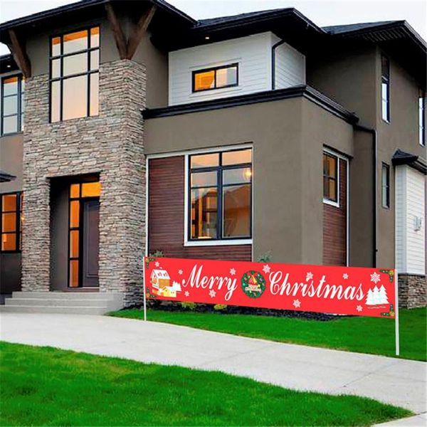 party decoration large merry christmas banner garland flags for xmas outdoor house garden decorations supplies
party decoration large merry christmas banner garland flags for xmas outdoor house garden decorations supplies