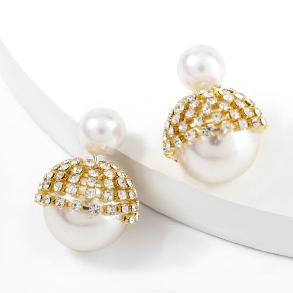 stud 2021 fashion metal imitation pearl rhinestone earrings women's party jewelry accessories, Golden;silver
stud 2021 fashion metal imitation pearl rhinestone earrings women's party jewelry accessories, Golden;silver