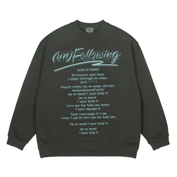 men's hoodies & sweatshirts hip-hop high street round neck side hidden pockets sweatshirt metal texture straight spray print 2021 fall, Black
men's hoodies & sweatshirts hip-hop high street round neck side hidden pockets sweatshirt metal texture straight spray print 2021 fall, Black