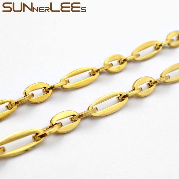chains sunnerlees stainless steel necklace 7mm geometric link chain smooth silver color gold plated men women jewelry gift sc203 n
chains sunnerlees stainless steel necklace 7mm geometric link chain smooth silver color gold plated men women jewelry gift sc203 n