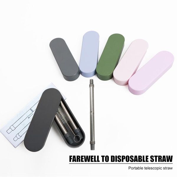 drinking straws stainless steel 304 straw reusable foldable portable anti-scratch travel cutlery with cleaner brush
drinking straws stainless steel 304 straw reusable foldable portable anti-scratch travel cutlery with cleaner brush