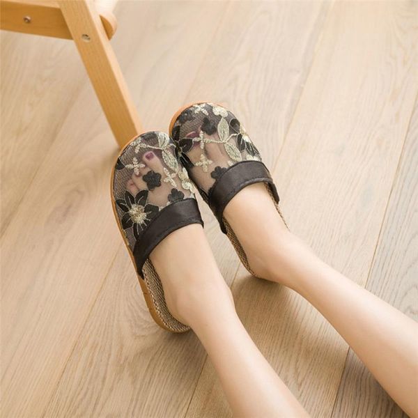 slippers 2021 women flax summer female floral linen flip flops indoor outdoor beach shoes sandals anti-slip 25, Black
slippers 2021 women flax summer female floral linen flip flops indoor outdoor beach shoes sandals anti-slip 25, Black