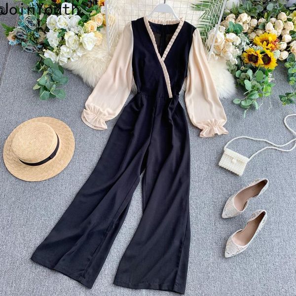 women's jumpsuits & rompers joinyouth 2021 spring hit color patchwork long sleeve v-neck women slim high waist korean bodysuits 58744, Black;white
women's jumpsuits & rompers joinyouth 2021 spring hit color patchwork long sleeve v-neck women slim high waist korean bodysuits 58744, Black;white