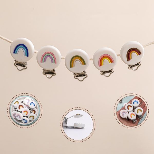 5pc silicone pacifier round clips rainbow nipple holder baby accessories goods bpa teether toy pacifiers#
5pc silicone pacifier round clips rainbow nipple holder baby accessories goods bpa teether toy pacifiers#