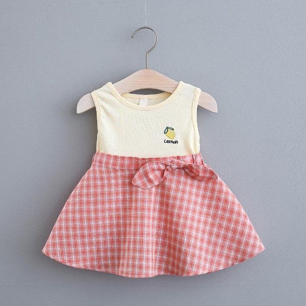 arrival baby summer dress knitted plaid embrodiery sleeveless little girls clothing casual school wear girl's dresses, Red;yellow
arrival baby summer dress knitted plaid embrodiery sleeveless little girls clothing casual school wear girl's dresses, Red;yellow