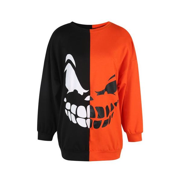 men's hoodies & sweatshirts halloween ladies long sleeve hoodie, spring autumn girls creative teeth/skull printing color matching round, Black
men's hoodies & sweatshirts halloween ladies long sleeve hoodie, spring autumn girls creative teeth/skull printing color matching round, Black