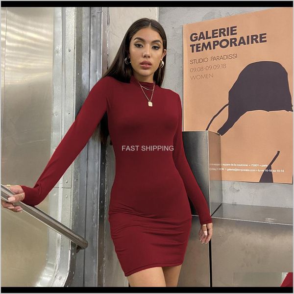 casual dresses apparel women o neck long sleeve mini female solid dress autumn party night club bodycon drop deliv 9shvn, Black;gray
casual dresses apparel women o neck long sleeve mini female solid dress autumn party night club bodycon drop deliv 9shvn, Black;gray