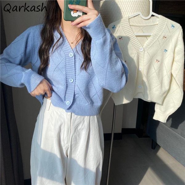 women's knits & tees cardigan women embroidery design all-match chic loose casual harajuku sweet cute korean fashion streetwear student, White
women's knits & tees cardigan women embroidery design all-match chic loose casual harajuku sweet cute korean fashion streetwear student, White