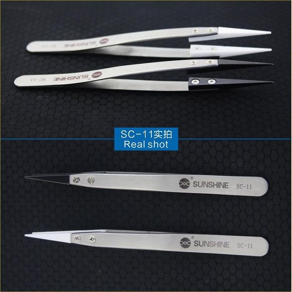 cell phone repairing tools sunshine sc-11/15 anti-static ceramics straight eyelash tweezers hand repair industrial precision curved
cell phone repairing tools sunshine sc-11/15 anti-static ceramics straight eyelash tweezers hand repair industrial precision curved