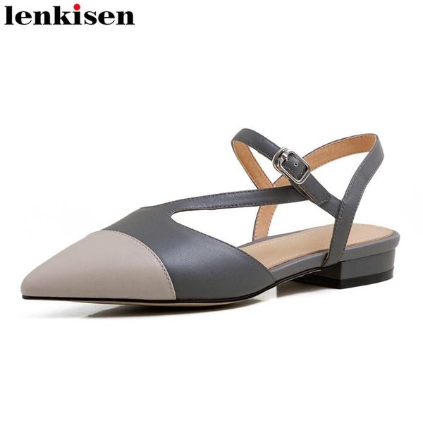 dress shoes lenkisen concise style cow leather pointed toe low square heels mixed colors buckle straps gentlewomen pumps l10, Black
dress shoes lenkisen concise style cow leather pointed toe low square heels mixed colors buckle straps gentlewomen pumps l10, Black