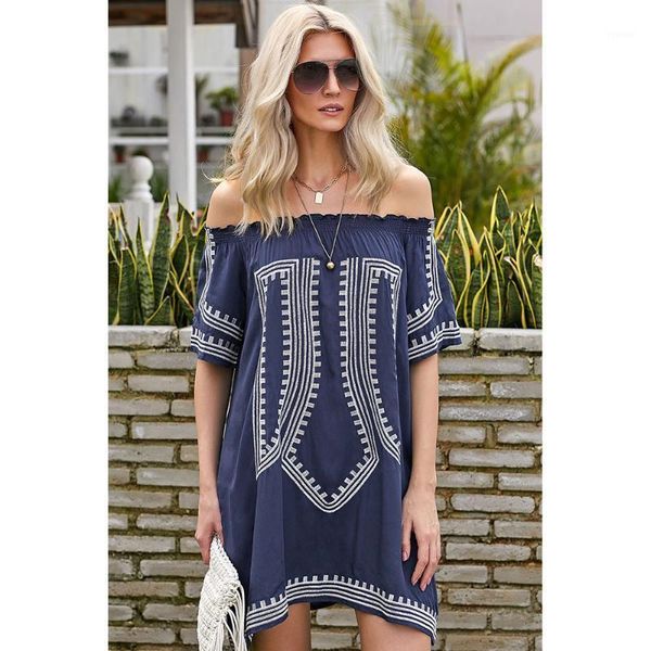 shiying bohemian blouse geometric print one neck half sleeve casual loose beach skirt 42149 women's swimwear, White;black
shiying bohemian blouse geometric print one neck half sleeve casual loose beach skirt 42149 women's swimwear, White;black