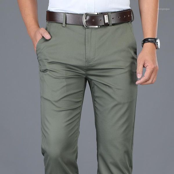 men's pants spring and summer 2021 business loose fitting straight trousers elastic no iron army green casual thin, Black
men's pants spring and summer 2021 business loose fitting straight trousers elastic no iron army green casual thin, Black