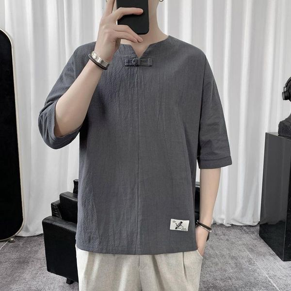 mrgb summer men's t-shirts cotton chinese style male clothing loose casual man embroidery vintage clothes, White;black
mrgb summer men's t-shirts cotton chinese style male clothing loose casual man embroidery vintage clothes, White;black