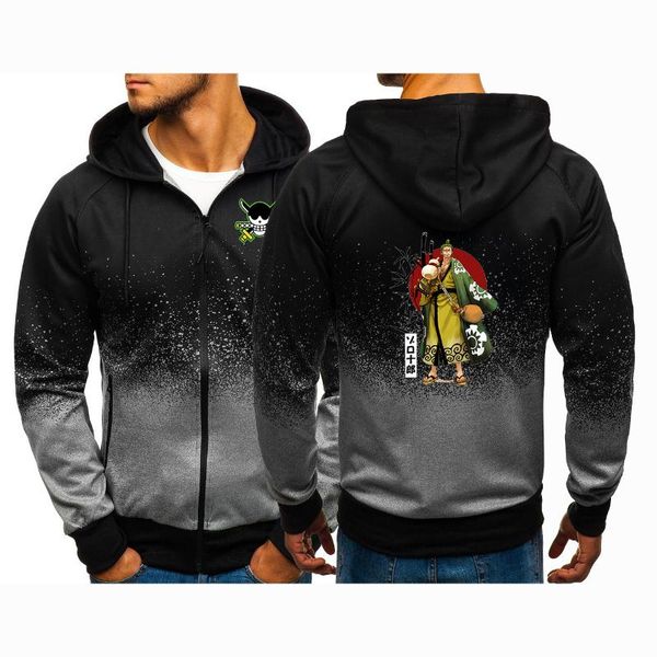 men's hoodies & sweatshirts 2021 one piece hoodie men roronoa zoro print casual harajuku gradient color hooded fleece zipper jacket clo, Black
men's hoodies & sweatshirts 2021 one piece hoodie men roronoa zoro print casual harajuku gradient color hooded fleece zipper jacket clo, Black