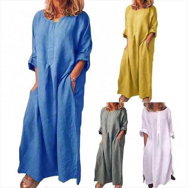 50% sales women vintage solid color long sleeve o neck pockets maxi dress tunic kaftan, Black;gray
50% sales women vintage solid color long sleeve o neck pockets maxi dress tunic kaftan, Black;gray