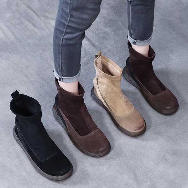 boots peipah winter nubuck genuine leather ankle ladies wedges platform shoes for women flat with short plush plus size, Black
boots peipah winter nubuck genuine leather ankle ladies wedges platform shoes for women flat with short plush plus size, Black