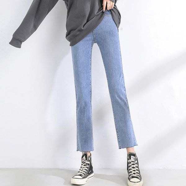 women's jeans high waist straight for women spring and autumn 2021 korean style slimming chic skinny casual small cropped pants, Blue
women's jeans high waist straight for women spring and autumn 2021 korean style slimming chic skinny casual small cropped pants, Blue