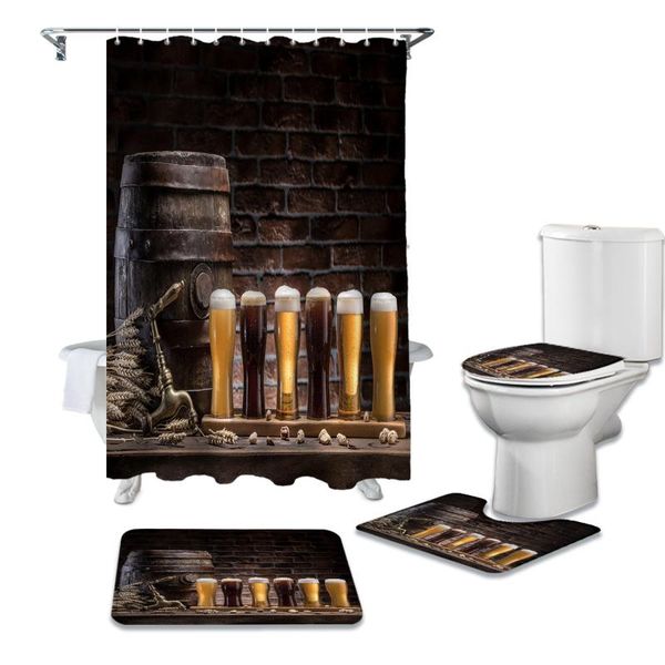 shower curtains cask wine glass beer stone brick retro curtain carpet cover toilet bath mat pad set bathroom home decor
shower curtains cask wine glass beer stone brick retro curtain carpet cover toilet bath mat pad set bathroom home decor