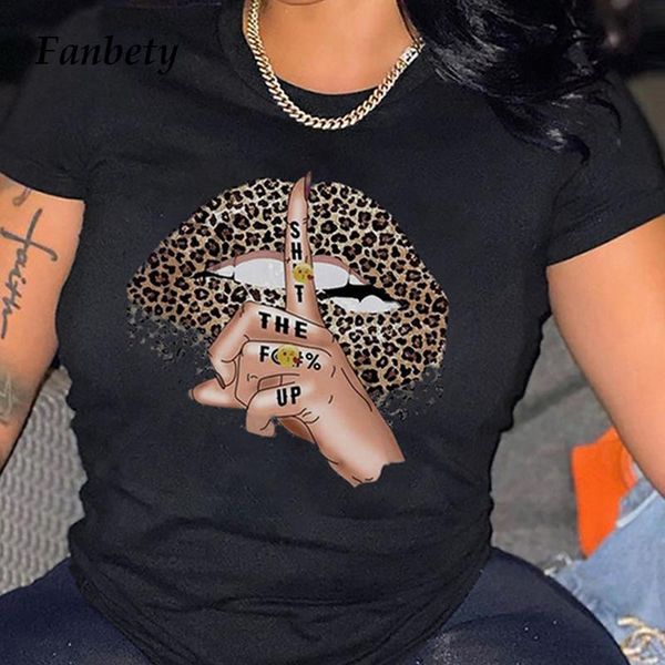 women's t-shirt 2021 fashion letter lips printed harajuku pattern loose women casual o-neck short sleeve pullovers lady streetwears, White
women's t-shirt 2021 fashion letter lips printed harajuku pattern loose women casual o-neck short sleeve pullovers lady streetwears, White