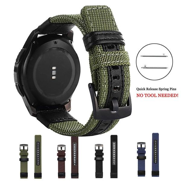 watch bands 22mm 20mm nylon band for galaxy 46mm watch3 41mm 45mm strap samsung gear s3 frontier/classic active 2 bracelet, Black;brown
watch bands 22mm 20mm nylon band for galaxy 46mm watch3 41mm 45mm strap samsung gear s3 frontier/classic active 2 bracelet, Black;brown