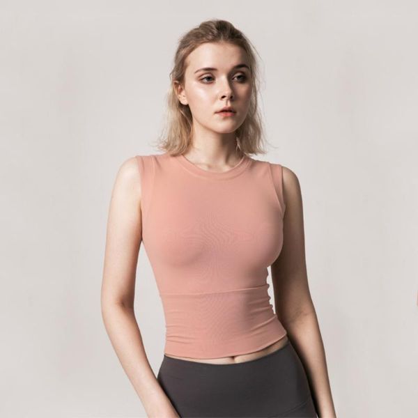 yoga outfit summer women's sports vest tight-fitting running quick-drying fitness clothing with chest pad short sleeves
yoga outfit summer women's sports vest tight-fitting running quick-drying fitness clothing with chest pad short sleeves