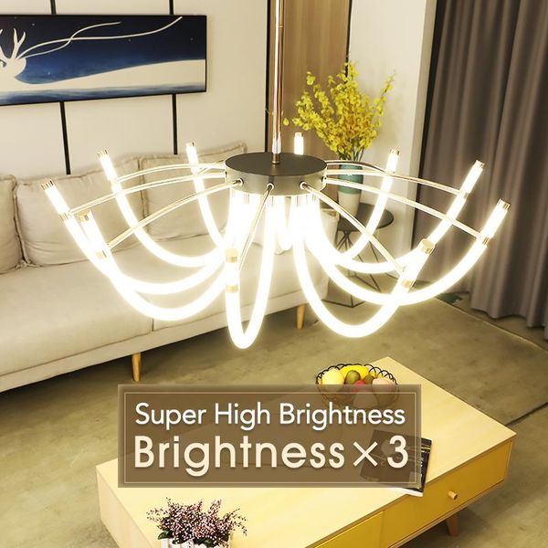 world premiere led chandelier lighting soft silicone 2000lumen energy saving modern lights for living room decoration chandeliers
world premiere led chandelier lighting soft silicone 2000lumen energy saving modern lights for living room decoration chandeliers