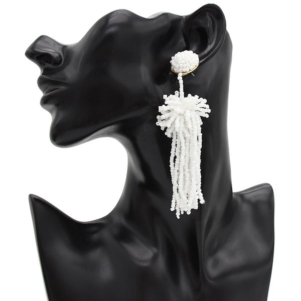 selling multicolor fashion rice beads tassels popular earrings street beat earrings jewelry wholesale, Silver
selling multicolor fashion rice beads tassels popular earrings street beat earrings jewelry wholesale, Silver