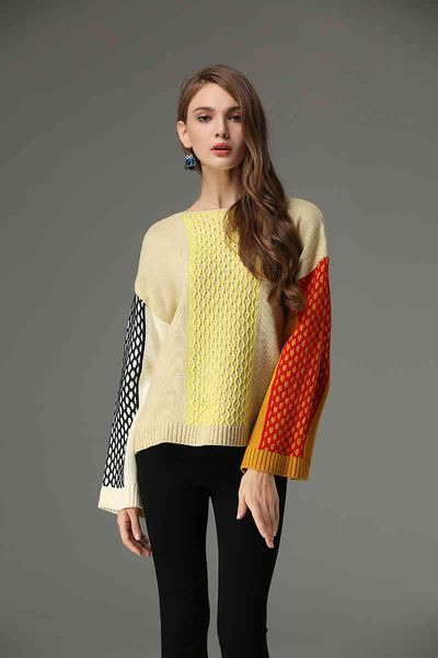 autumn colorfull rabbit veet winter women sweaters runway plaid side slit long flare sleeve pullovers cloak twist jumper, White;black
autumn colorfull rabbit veet winter women sweaters runway plaid side slit long flare sleeve pullovers cloak twist jumper, White;black