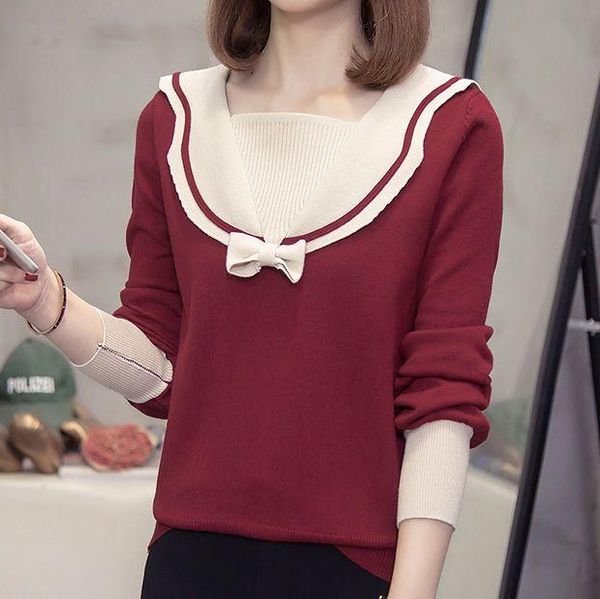 women's sweaters knitted pullover woman blouses winter clothing latest 2021 spring autumn korean vestidos female a6271, White;black
women's sweaters knitted pullover woman blouses winter clothing latest 2021 spring autumn korean vestidos female a6271, White;black