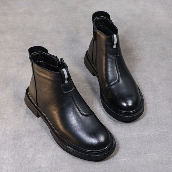 2021 fashion boots women winter shoes genuine leather warm plush women ankle boots cow leather ladies footwear black a3103
2021 fashion boots women winter shoes genuine leather warm plush women ankle boots cow leather ladies footwear black a3103