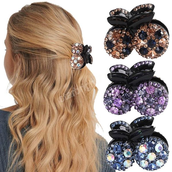 4.5cm rhinestone hair claw barrette crab clips fashion women cherry hairpin girls cute ponytail hair accessories, Slivery;white
4.5cm rhinestone hair claw barrette crab clips fashion women cherry hairpin girls cute ponytail hair accessories, Slivery;white