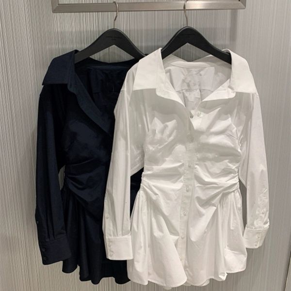 dress 2021 early spring women pleated shirt dress ladies long sleeve waist slim single-breasted short dresses, Black;gray
dress 2021 early spring women pleated shirt dress ladies long sleeve waist slim single-breasted short dresses, Black;gray