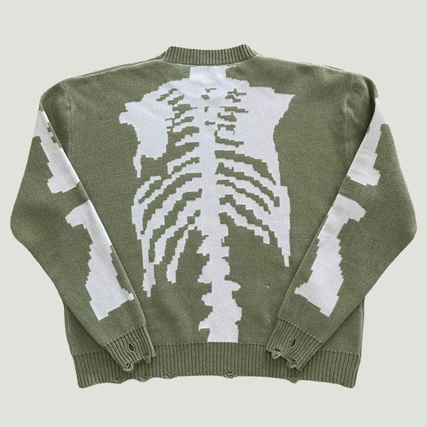 men's sweaters streetwear hip hop yarn skeleton jacquard knitted sweater men retro casual oversize loose chenille soft pullover unisex, White;black
men's sweaters streetwear hip hop yarn skeleton jacquard knitted sweater men retro casual oversize loose chenille soft pullover unisex, White;black