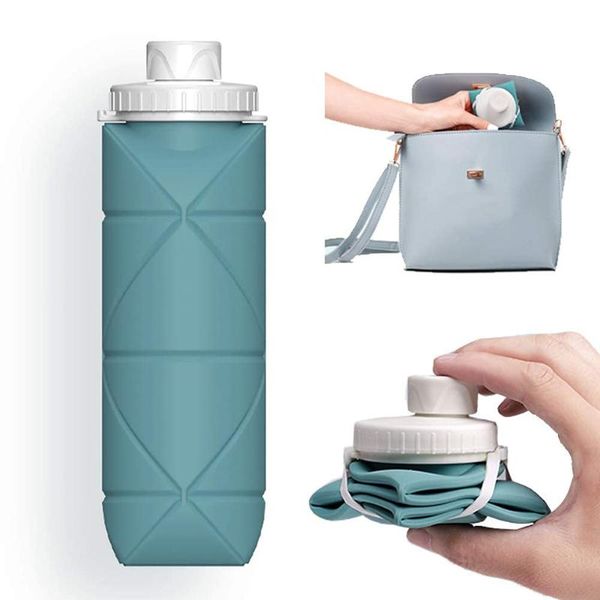 water bottle 600ml camping hiking collapsible leakproof reuseable silicone foldable bpa-for gym travel sports
water bottle 600ml camping hiking collapsible leakproof reuseable silicone foldable bpa-for gym travel sports