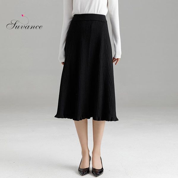 skirts 2021 suvance autumn winter office lady knitted 3 solid color fashion high waist women, Black
skirts 2021 suvance autumn winter office lady knitted 3 solid color fashion high waist women, Black