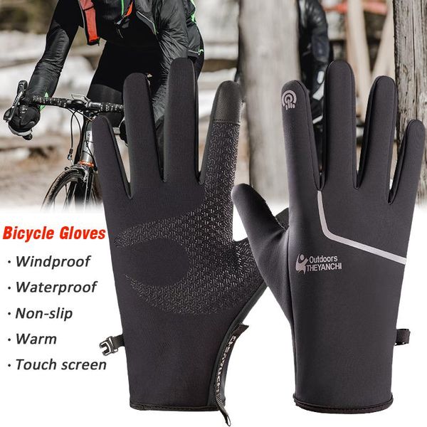 cycling gloves 1pair waterproof thermal winter sport outdoor skiing anti-slip touch screen, Black
cycling gloves 1pair waterproof thermal winter sport outdoor skiing anti-slip touch screen, Black
