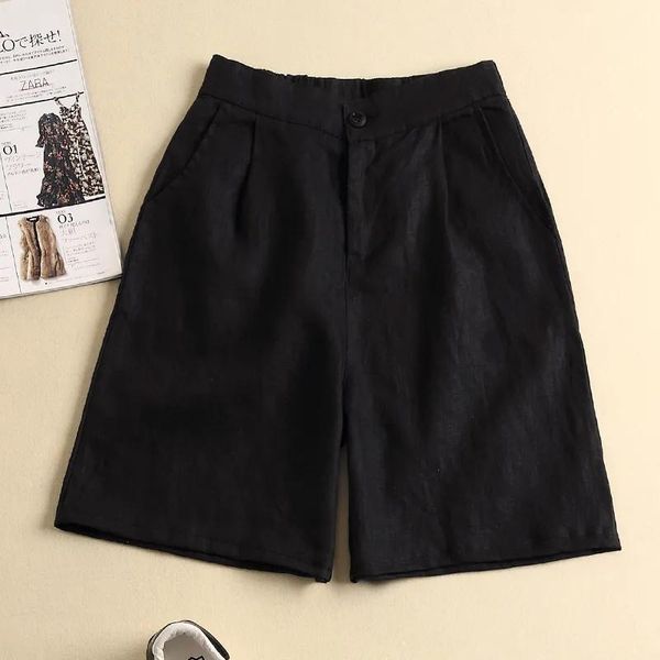 women's shorts 2021 summer style korean short pant cotton and linen casual women high waist thin wide leg sweatpant, White;black
women's shorts 2021 summer style korean short pant cotton and linen casual women high waist thin wide leg sweatpant, White;black