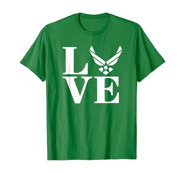 love air force proud air force girlfriend women tee t-shirts, White;black