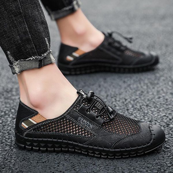 sandals men summer casual shoes 2021 fashion breathable flats comfortable slip on loafers driving big size 38-48, Black
sandals men summer casual shoes 2021 fashion breathable flats comfortable slip on loafers driving big size 38-48, Black