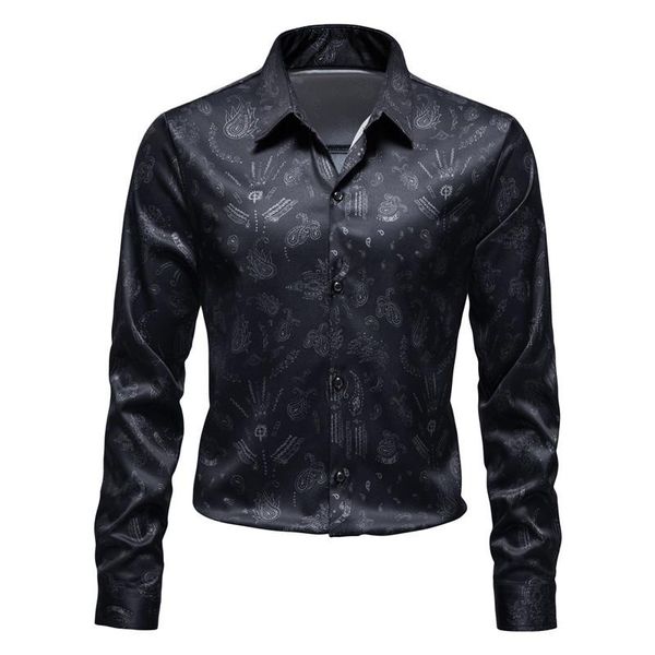 men's casual shirts male trend long-sleeved shirt business office party plus size, White;black
men's casual shirts male trend long-sleeved shirt business office party plus size, White;black