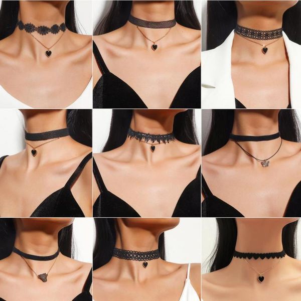chokers japanese black lace necklace jewelry gothic temperament heart for women necklaces & pendants charms jewellery, Golden;silver
chokers japanese black lace necklace jewelry gothic temperament heart for women necklaces & pendants charms jewellery, Golden;silver