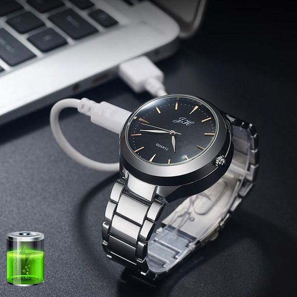 wristwatches 2021 men watch flameless usb charging lighter watches black tungsten steel quartz cigarette gifts for boyfriend, Slivery;brown
wristwatches 2021 men watch flameless usb charging lighter watches black tungsten steel quartz cigarette gifts for boyfriend, Slivery;brown
